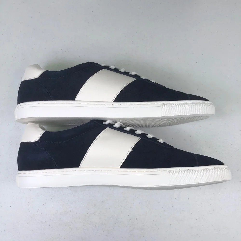 BAR III Keagan Navy Sneaker Lace Up Shoes - Picture 2 of 10